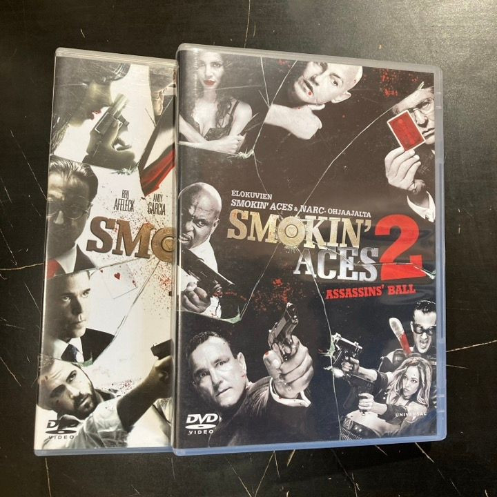 Smokin' Aces 1-2 2DVD (M-/M-) -toiminta-